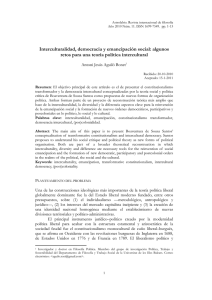Interculturalidad, democracia y emancipación social