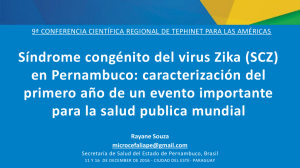 Síndrome congénito del virus Zika (SCZ) en Pernambuco