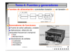 Tema 4: Fuentes y generadores