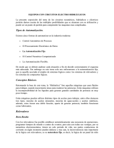 EQUIPOS CON CIRCUITOS ELECTRO HIDRÁULICOS