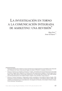 LA INVESTIGACIÓN EN TORNO A LA COMUNICACIÓN