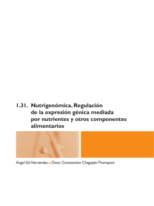 1.31. Nutrigenómica. Regulación de la expresión génica