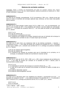 Motores de CC - Guia de Ejercicios Resueltos