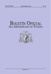BOLETÍN OFICIAL - Archidiócesis de Toledo