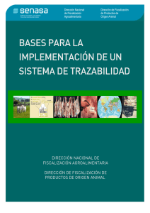 Bases para la implementacion de un sistema de trazabilidad