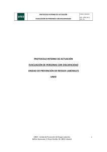 Protocolo Evacuación Discapacitados