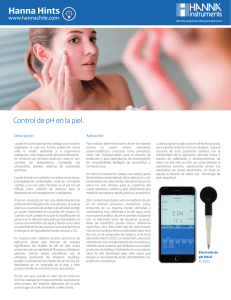 Control de pH en la piel - Hanna Instruments Chile