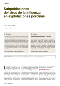 Subpoblaciones del virus de la influenza en