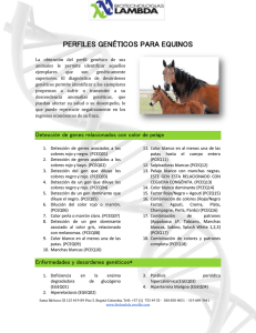 perfiles gen&eacute;ticos para equinos