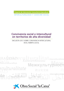 encuesta 2012 sobre convivencia intercultural en el ámbito local