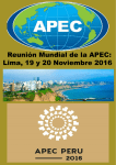 Reunión Mundial de la APEC: Lima, 19 y 20