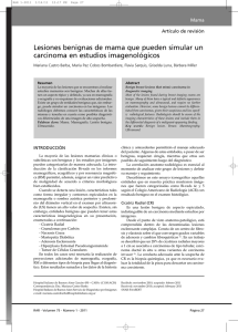 Lesiones benignas de mama que pueden simular un carcinoma en