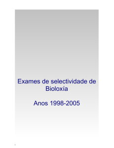 Exames de selectividade de Bioloxía Anos 1998