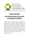 Fútbol y Mundial Una reflexión desde la Economía, la Sociología y