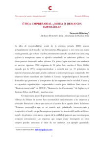 ética empresarial: ¿moda o demanda imparable?