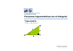 Funciones trigonométricas (en el triángulo) α