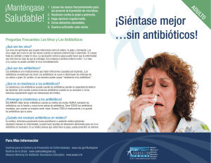 ¡Siéntase mejor …sin antibióticos!