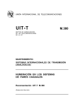 UIT-T Rec. M.380 (11/88) Numeración en los sistemas de pares