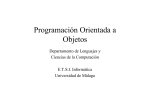 Programación Orientada a Objetos - Departamento de Lenguajes y