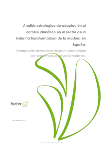 Análisis estratégico de adaptación al cambio climático en el sector