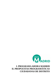 programa de Ahora Madrid