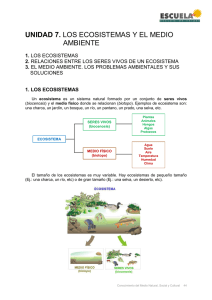 unidad 7. los ecosistemas y el medio ambiente