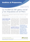 La incidencia del gasto social y los impuestos en el Perú