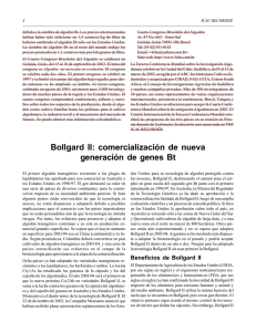 Bollgard II: comercialización de nueva generación de genes Bt
