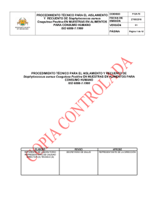 P-SA-78 Aislamiento y Recuento Staphylococcus aureus V1