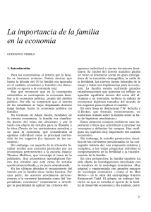 La importancia de la familia en la economía