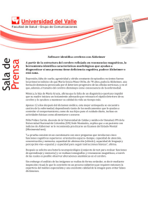 Software identifica cerebros con Alzheimer A partir de la estructura