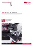2012 Lista de Precios