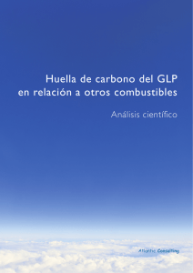 Huella de carbono del GLP en relación a otros combustibles