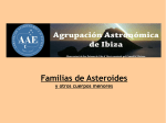 Familias de Asteroides - Agrupación Astronómica de Ibiza