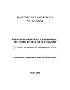 Respuesta frente a la enfermedad del virus de Zika en el Ecuador