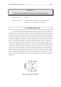 Práctica 4: Componentes optoelectrónicos y electromecánicos