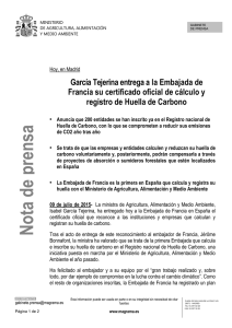 15.07.09 Ministra entrega certificado huella carbono