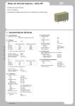 Reles de Circuito Impreso - Serie RP Características técnicas