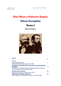 Karl Marx y Federico Engels Obras Escogidas Tomo I