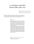 Las relaciones comerciales México-China, 1986-2007