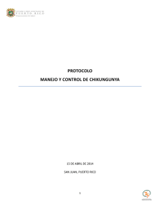 Protocolo - Manejo y Control de Chikungunya