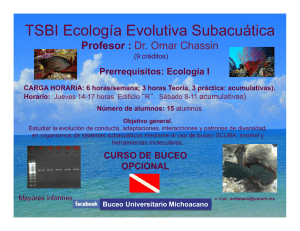 Ecología Evolutiva Subacuática - Facultad de Biología