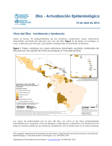 Zika - Actualización Epidemiológica