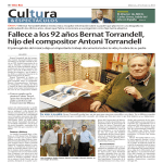 Fallece a los 92 años Bernat Torrandell, hijo del compositor Antoni