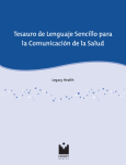 Tesauro de Lenguaje Sencillo para la Comunicación de la Salud