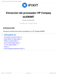Extracción del procesador HP Compaq dx2000MT