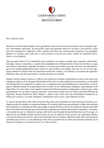 Carta P. Francisco Javier Arriola, L.C.