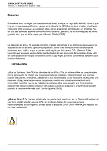 linux, software libre