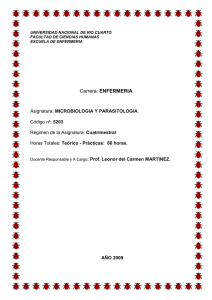 Carrera: ENFERMERIA