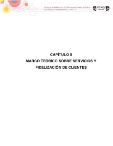 CAPÍTULO II MARCO TEÓRICO SOBRE SERVICIOS Y